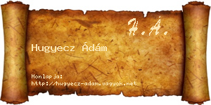 Hugyecz Ádám névjegykártya